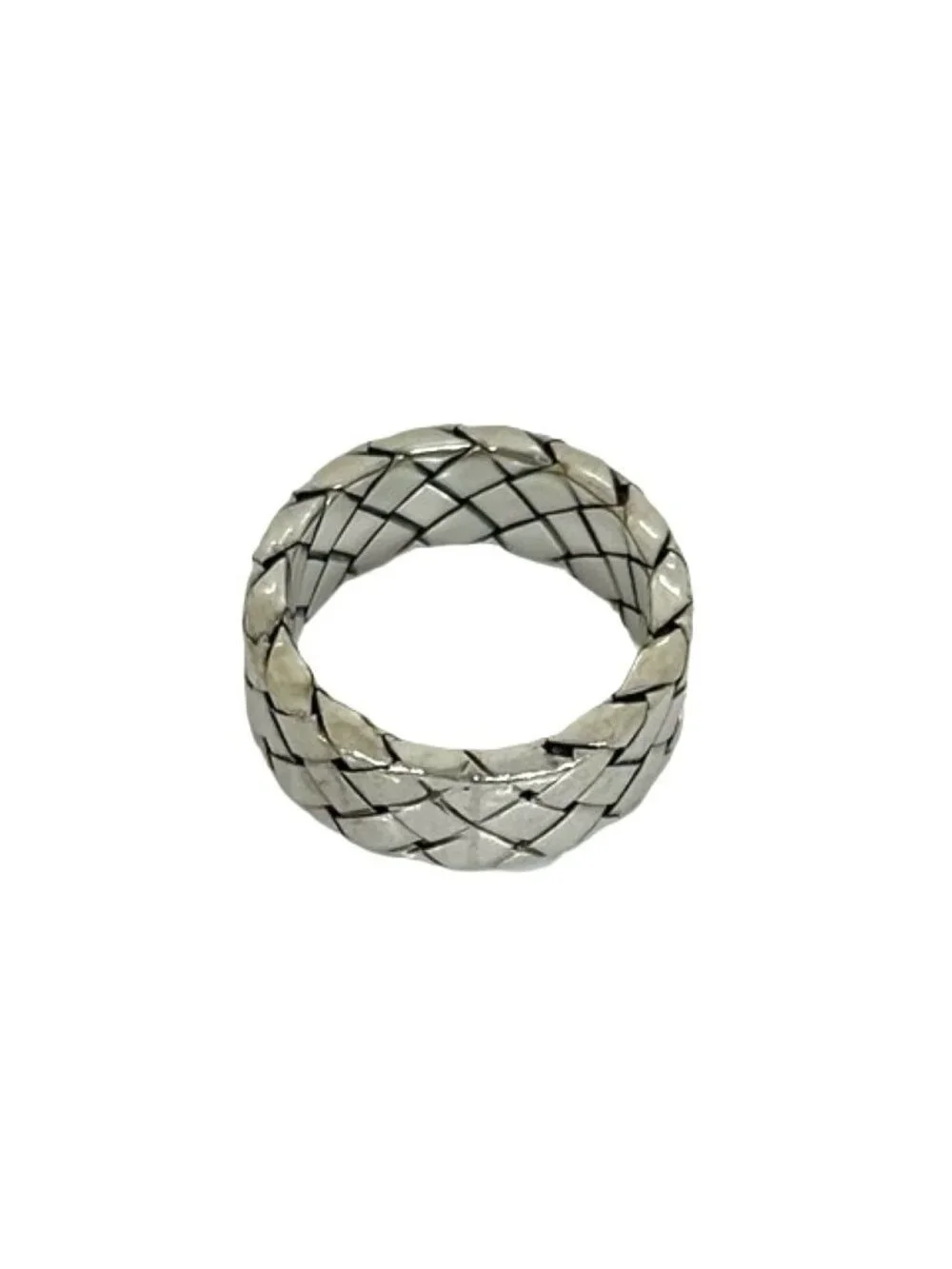 Bottega Veneta Box Intrecciato 925 Sterling Silver Ring No 9 Accessory